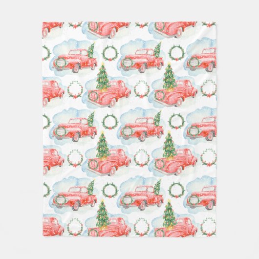 Vakantiedagen  met kerstmis fleece deken (Voorkant)