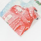 Vakantiedagen  met kerstmis fleece deken (Hoek)