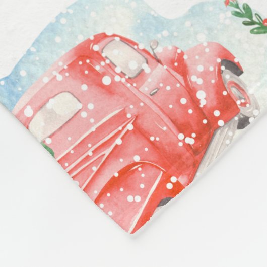 Vakantiedagen  met kerstmis fleece deken (Hoek)