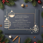 Vakantiedagen Modern Chic Corporate Kerstparty Acryl Uitnodigingen