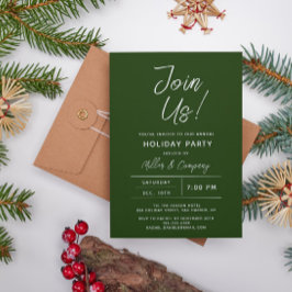 Vakantiedagen Modern Chic Corporate Kerstparty Kaart