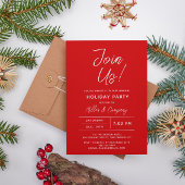 Vakantiedagen Modern Chic Corporate Kerstparty Kaart