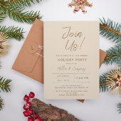 Vakantiedagen Modern Chic Corporate Kerstparty Kaart