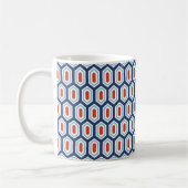 Vakantiedagen Modern Geometric Pattern Coffee Mok (Links)