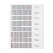 Vakantiedagen Moderne Stripes Wraparound-adreslabe (Vel)