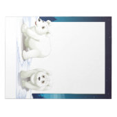 Vakantiedagen Notitieblok-Polaire Beren Notitieblok (Voorkant)