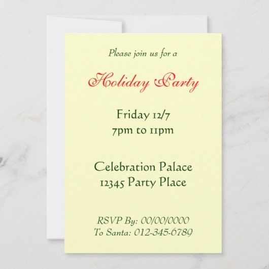 Vakantiedagen Pinecone  Art Custom Invitations Kaart (Achterkant)