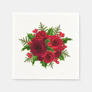 Vakantiedagen Rozen Papier Napkins Servet