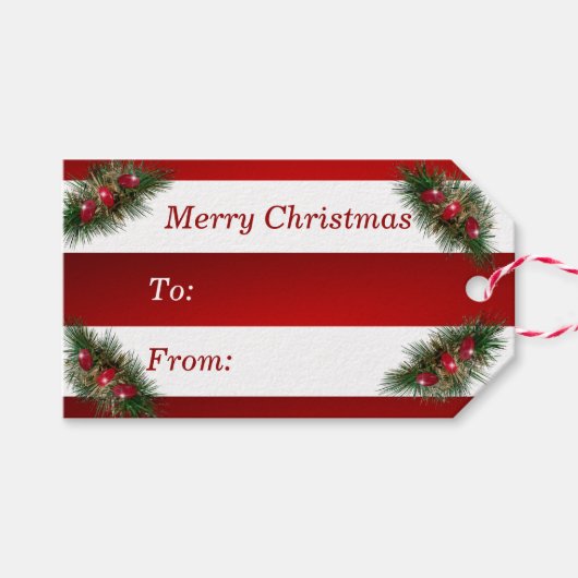 Vakantiedagen Snoep Cadeaulabel (Voorkant (Horizontaal))