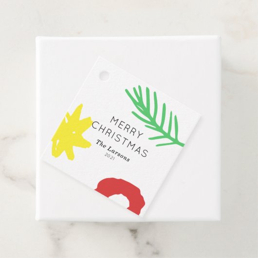 Vakantiedagen Star Cutout Bedankjes Labels (In situ)