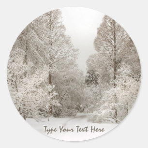 Vakantiedagen Sticker Aangepaste winterbomen Stick