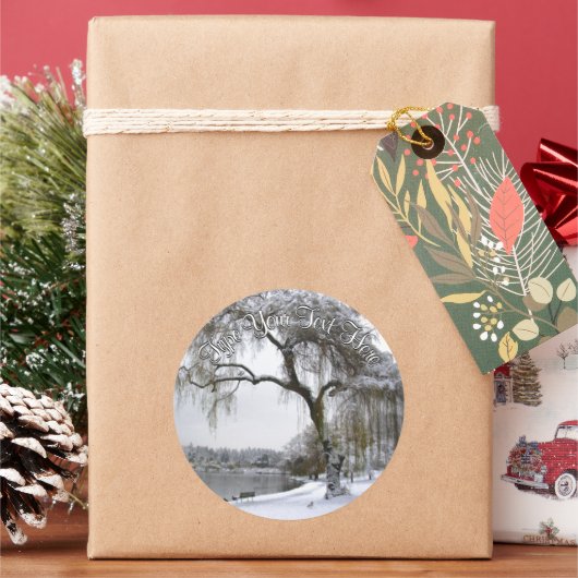 Vakantiedagen Stickers Aangepaste kerstboomSticker (Feestdagen)