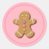 Vakantiedagen Stickers Gingerbrood Man (Voorkant)