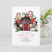 Vakantiedagen Tea Party Kaart (Staand voorkant)