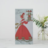 Vakantiedagen Tea Party Uitnodiging Vintage (Staand voorkant)