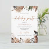 Vakantiedagen Uitnodiging feestdag (Staand voorkant)