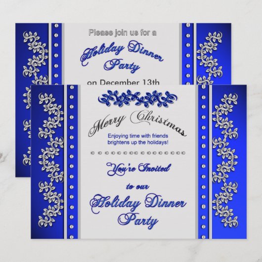 Vakantiedagen uitnodiging voor feestdag (Voorkant / Achterkant)