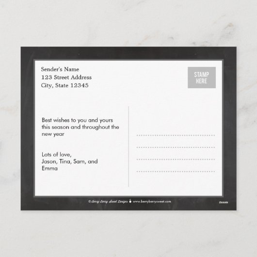 Vakantiedagen Vakantiedagen Fotokaart Briefkaart (Achterkant)