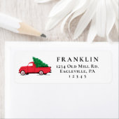 Vakantiedagen  Vrachtwagen Persoonlijk retouradres Etiket (Insitu)