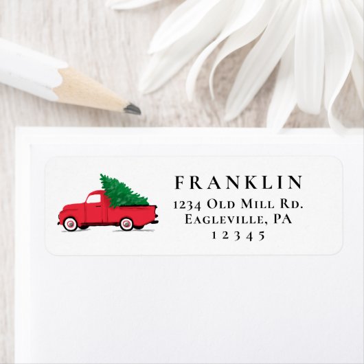 Vakantiedagen  Vrachtwagen Persoonlijk retouradres Etiket (Insitu)