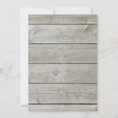 Vakantiedagenpartij Uitnodiging op Barn Board (Achterkant)