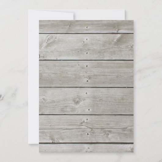 Vakantiedagenpartij Uitnodiging op Barn Board (Achterkant)