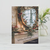 Vakantiedecoratie Feestdagenkaart (Staand voorkant)