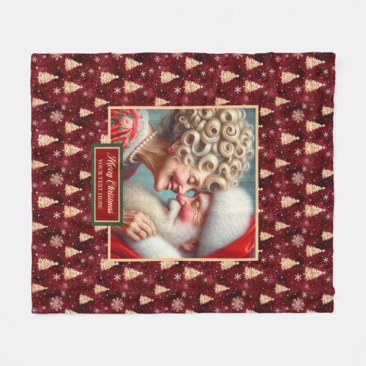  vakantiedeken Gezellige Kerstman Fleece Deken (Voorkant (Horizontaal))