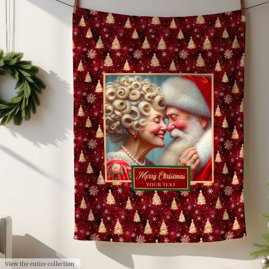  vakantiedeken Gezellige Kerstman Fleece Deken