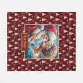 Vakantiedeken  Mr & Mrs Claus Christmas Fleece Deken (Voorkant (Horizontaal))