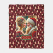 vakantiedeken Mr & Mrs Claus Gezellig cadeau Fleece Deken (Voorkant)