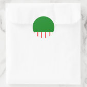 Vakantiedenen Ronde Sticker (Tas)