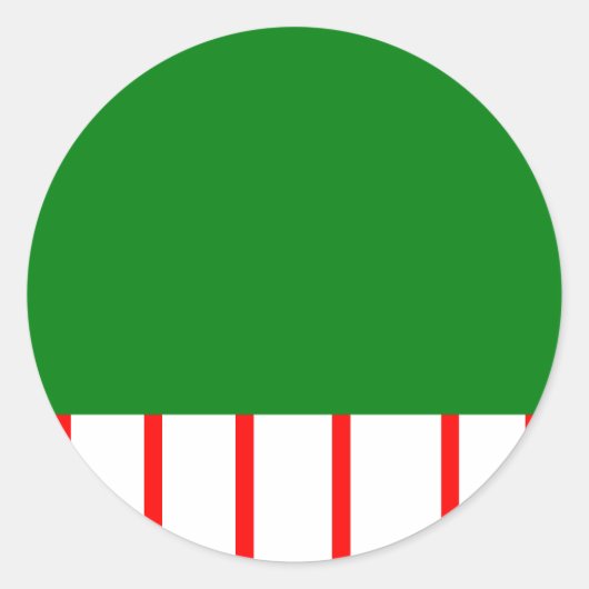 Vakantiedenen Ronde Sticker (Voorkant)