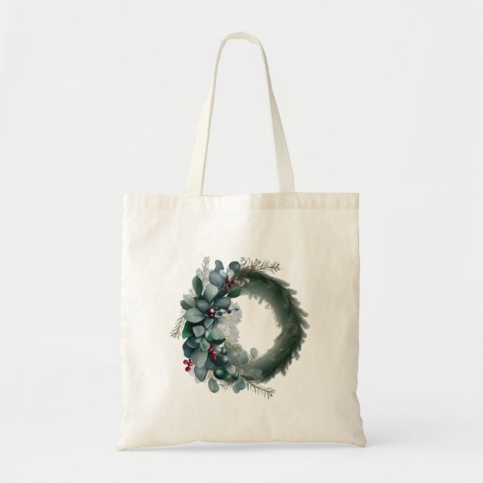 Vakantiedennen en Eucalyptus krans Tote Bag (Voorkant)