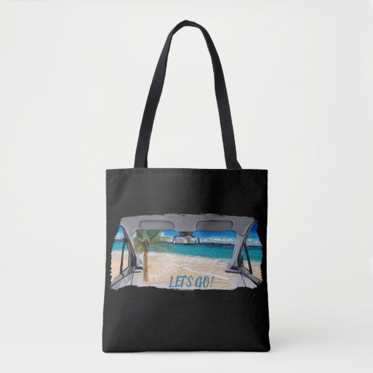 Vakantiedesign tote bag (Voorkant)