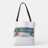 Vakantiedesign tote bag (Achterkant)