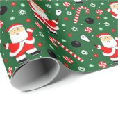 Vakantiedop voor Squash Player Holiday Gift Wrappi Cadeaupapier (Rol Hoek)