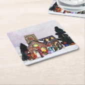 Vakantiedorp Kartonnen Onderzetters (Schuin)