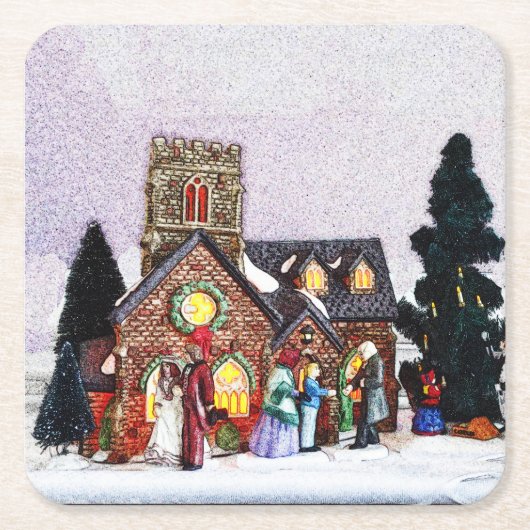 Vakantiedorp Kartonnen Onderzetters (Voorkant)