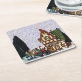 Vakantiedorp Kartonnen Onderzetters (Schuin)