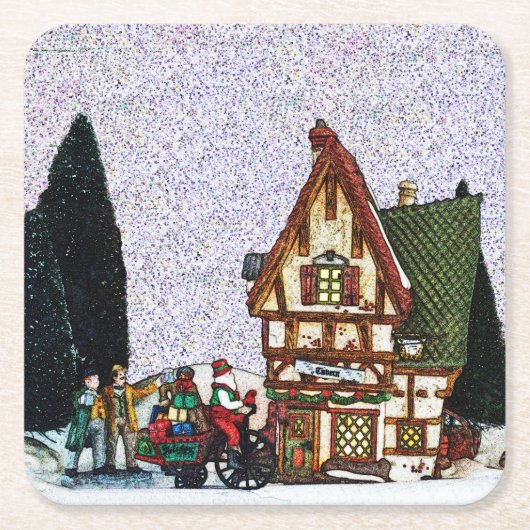 Vakantiedorp Kartonnen Onderzetters (Voorkant)