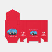 Vakantiedraaier van de Vakanaal van de Vakantiesta Bedankdoosjes (Uitgevouwen)