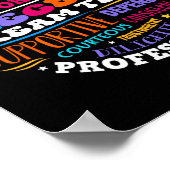 Vakantiedroomteam Leraren Studenten Monitor Rug T Poster (Hoek)