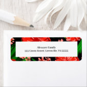 Vakantiedrukadres Bright Floral Border Etiket (Insitu)