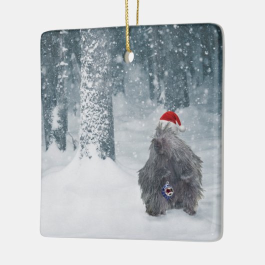 Vakantiedrukbeekje in het ornament (Links)