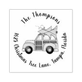 Vakantiedrukboom Eenvoudig grootwinkelmodel Rubberstempel (Afrduk)