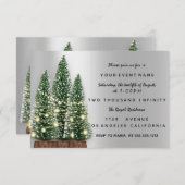 Vakantiedrukboom: zilverdiner kaart (Voorkant / Achterkant)