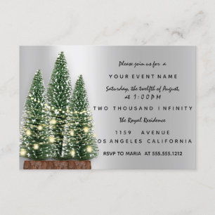 Vakantiedrukboom: zilverdiner kaart