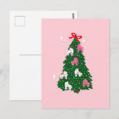 Vakantiedrukboomgaard met Schaats met wieltjes Briefkaart (Voorkant / Achterkant)