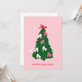 Vakantiedrukboomgaard met Schaats met wieltjes Kaart (Voorkant / Achterkant in situ)